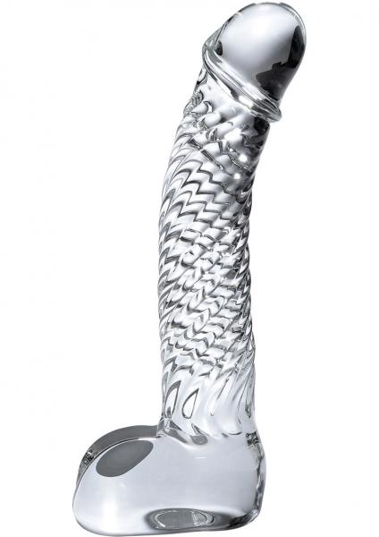 Icicles No 61 Clear Glass Realistic Dildo