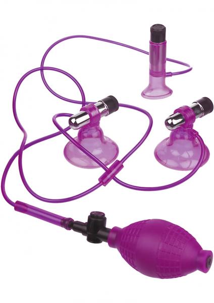 Fetish Fantasy Vibrating Triple Suckers Purple