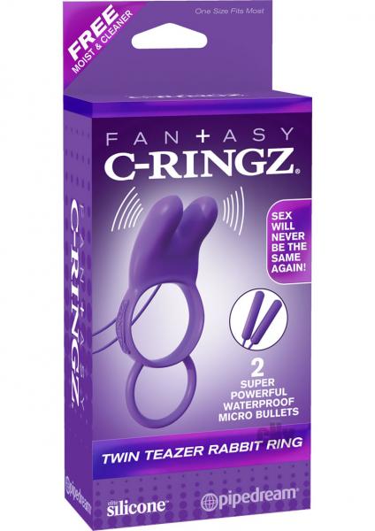Fantasy C-Ringz Twin Teazer Rabbit Ring Purple