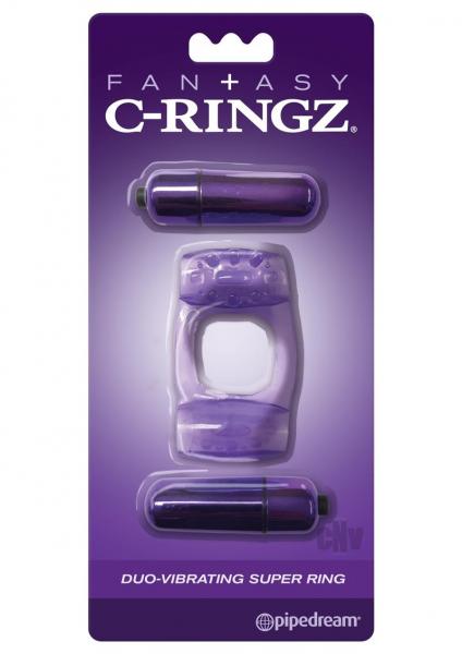 Fcr - Fantasy C-ringz Duo-vibrating Super Ring Purple
