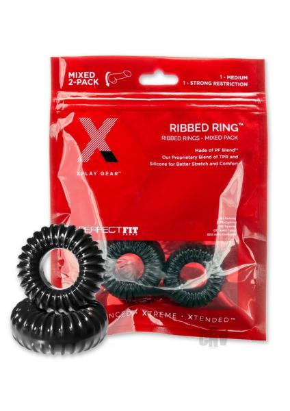 Xplay Pf Blend Premium Stretch Ribbed Ring Slim 2 Pk
