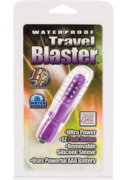 Travel Blaster w/Silicone Sleeve Waterproof - Purple