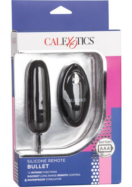 Silicone Remote Control Bullet Vibrator Black