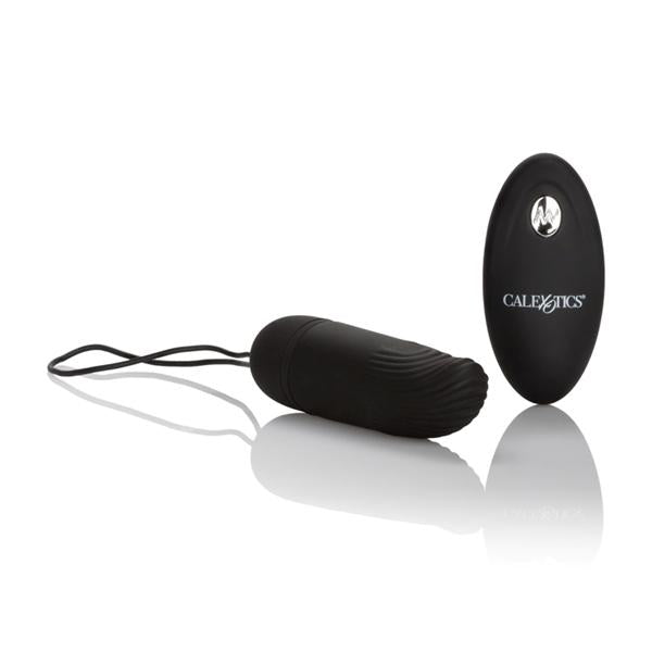Silicone Remote Ridged G Vibrator Black