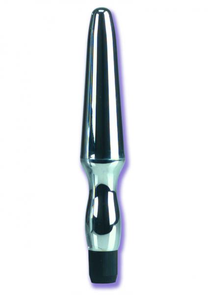 Vibrating Waterproof Anal Probe Silver