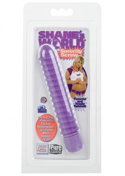 Shane's World Sorority Screw Silicone Vibe - Purple