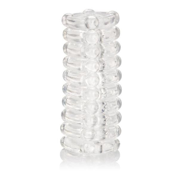 Ribbed Reversible Masturbation Stroker Clear
