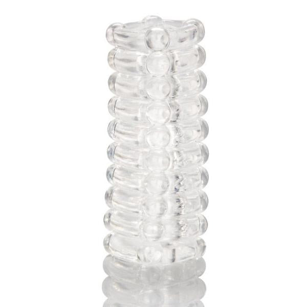 Ribbed Reversible Masturbation Stroker Clear