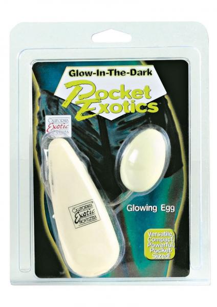 Glow in the dark vibrating egg