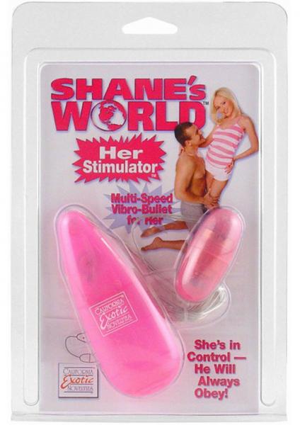 Shanes World Her Stimulator Vibro Bullet - Pink