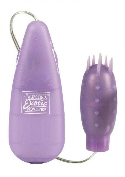 Silicone Slims Nubby Bullet Vibrator Purple