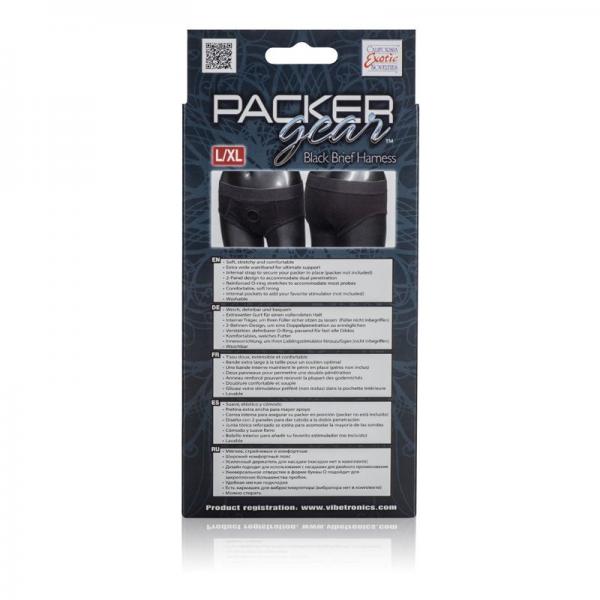 Packer Gear Black Brief Harness L/XL