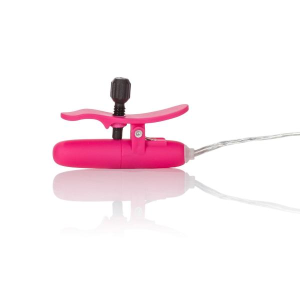 Vibrating Heated Nipple Teasers - Pink