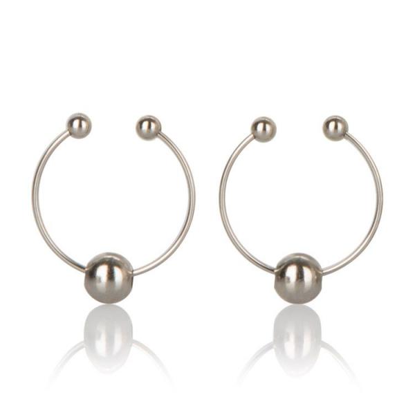 Nipple Play Non Piercing Nipple Rings Silver
