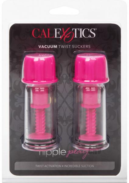 Nipple Play Vacuum Twist Suckers - Pink