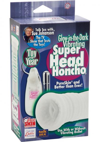 Sue Johanson Glow In The Dark Vibrating Super Head Honcho Masturbator
