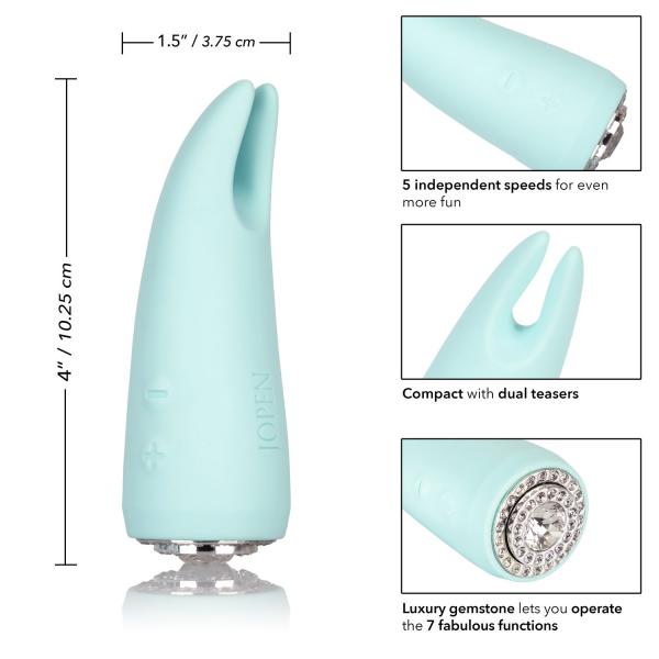 Pave Diana Travel Size Clitoral Vibrator Green