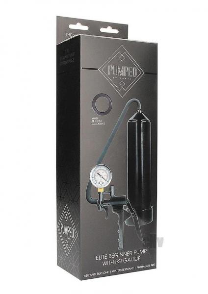 Pumped Elite Beginner Pump With Gauge Black