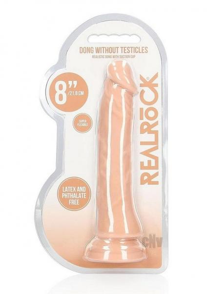 Realrock 8in Dong Flesh W/o Testicles