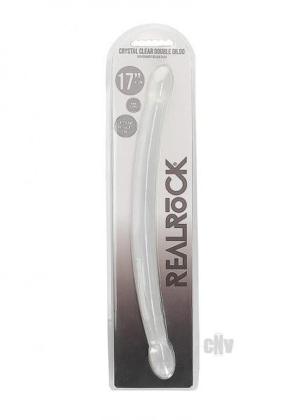 Shots Realrock Crystal Clear 17'' Double Dildo  - Transparent