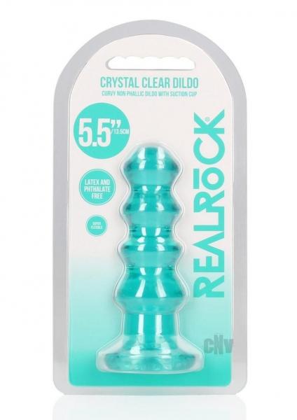Realrock Curvy Dildo Or Butt Plug Turquoise