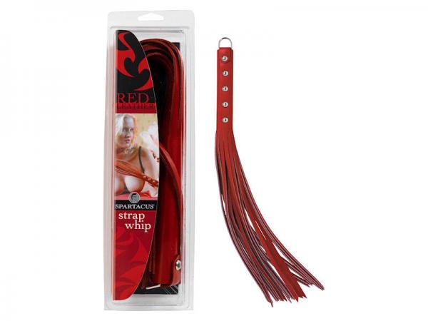 Red 20in Strap Whip