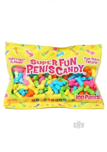 Super Fun Penis Candy 100 Pieces Fruit Flavors 3oz