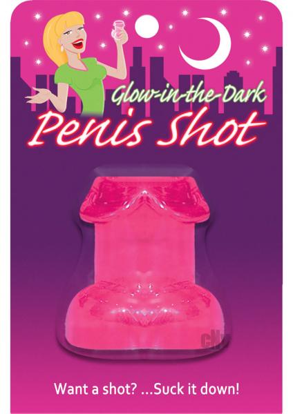 Glow In The Dark Penis Shot Glass Pink