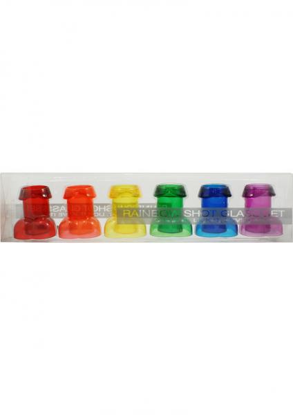 Rainbow shot glass set