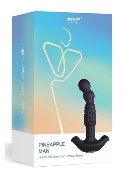 Pineapple Man Vibrating Prostate Massager - Black