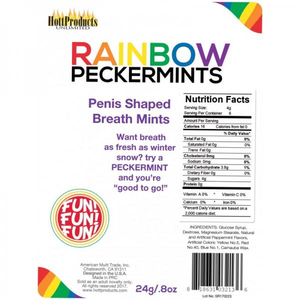 Rainbow Peckermints Adult Candies