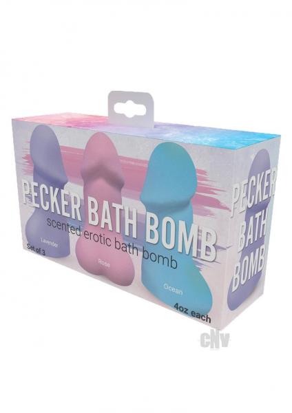 Pecker Bath Bomb - 3pk. Jasmine Scented