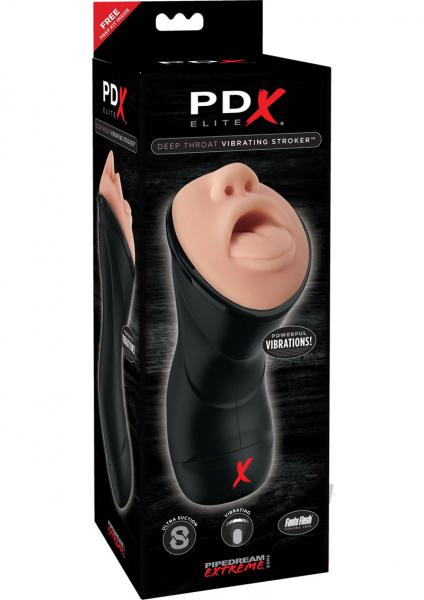 PDX ELITE Deep Throat Vibrating Stroker