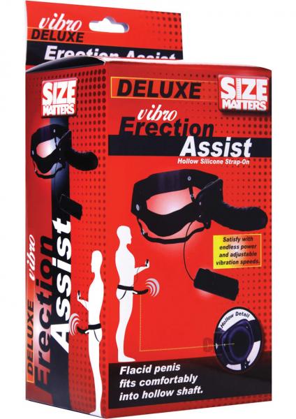 Deluxe Vibro Erection Assist Hollow Silicone Strap On