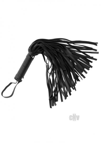 Pleather Pleasure Mini Flogger Black