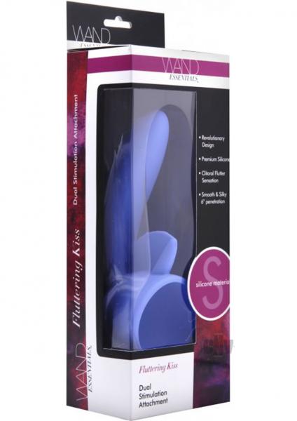 Fluttering Kiss Dual Stimulation Wand Attachment Purple
