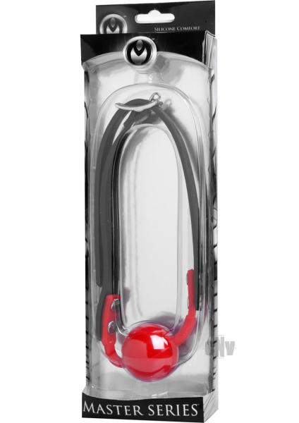 Hush Red Silicone Ball Gag Matte Finish - O/S