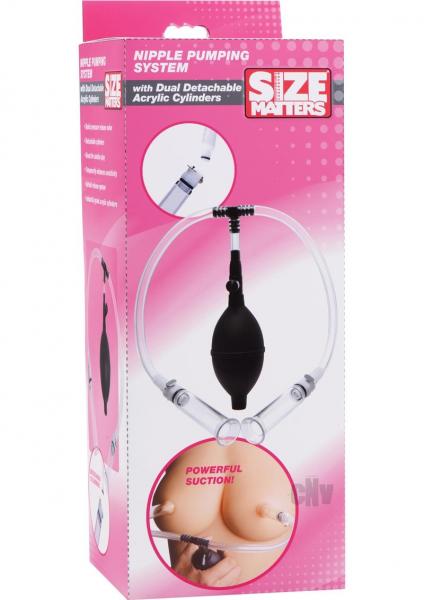 Size Matters Nipple Pumping System With Dual Acrylic Cylinders