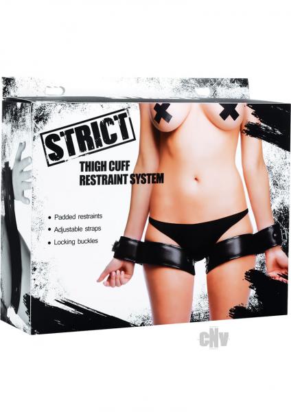 Strict Thigh Cuff Restraint System Black