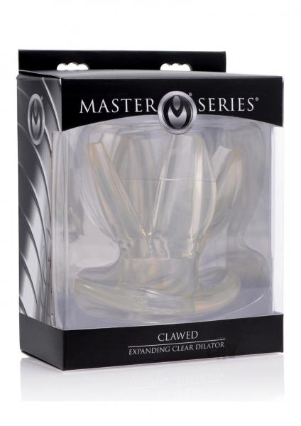 Clawed Expanding Clear Butt Plug Dilator