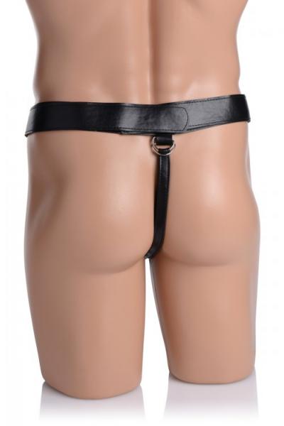 Infiltrator Hollow Strap On With 10 Inches Dildo Black