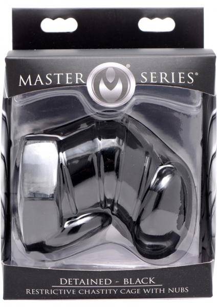 Detained Black Restrictive Chastity Cage