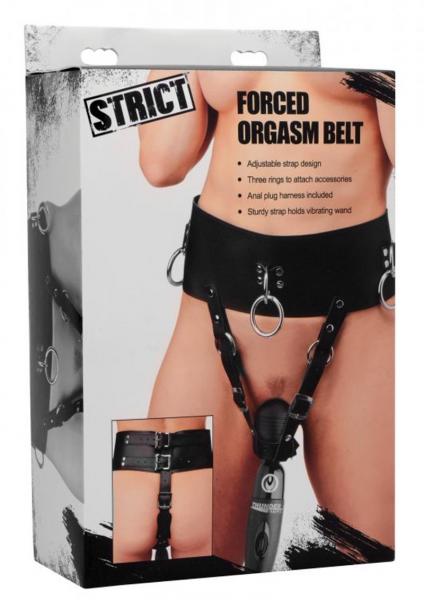 Forced Orgasm Wand Holder Belt Black
