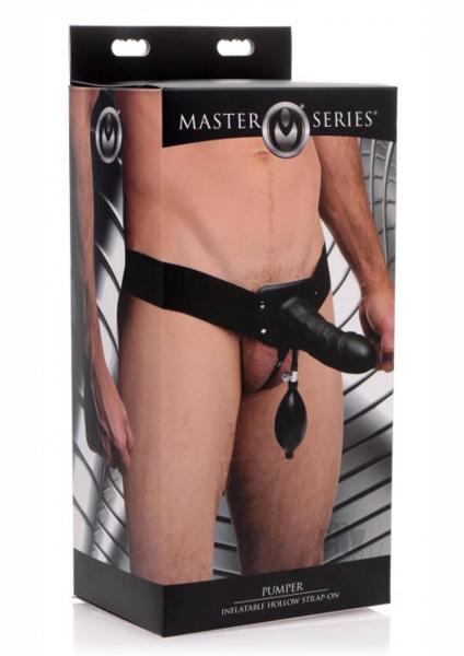 Pumper Inflatable Hollow Strap On Black