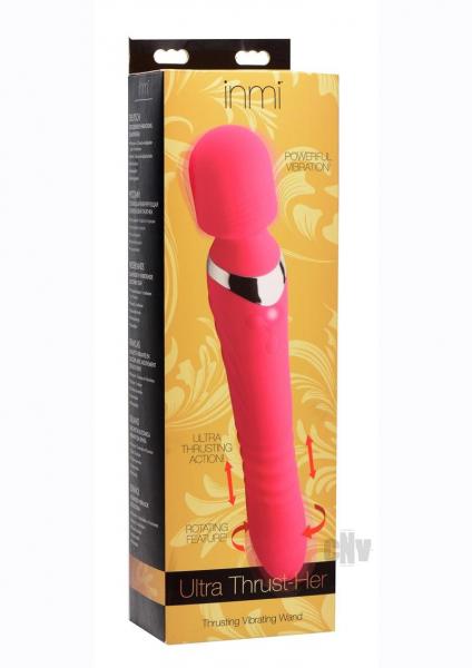 Ultra Thrusting And Vibrating Silicone Wand Pink
