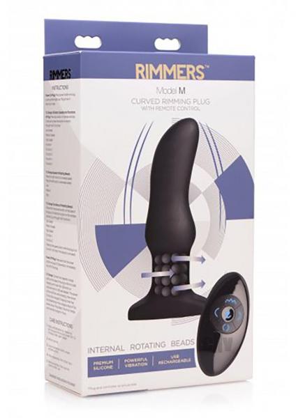 Rimmers Model M Curved Rimming Plug With Remote