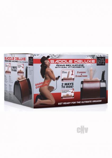 Saddle Deluxe Riding Sex Machine With Dual Attachments