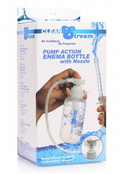 Clean Stream Pump Action Enema Bottle With Nozzle