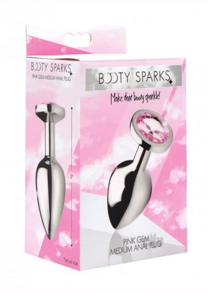 Booty Sparks Pink Gem - Medium Anal Plug