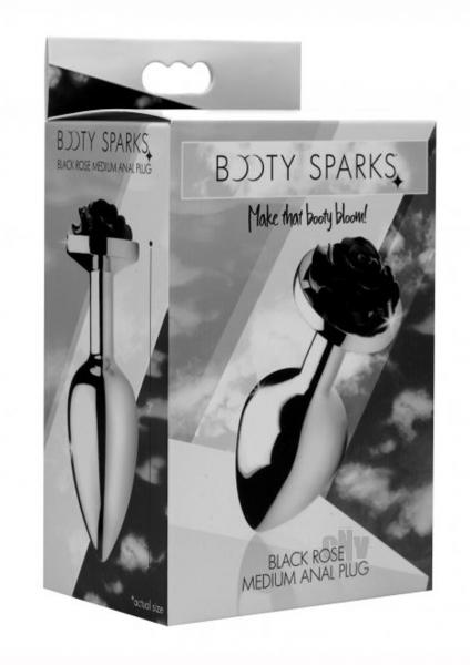 Booty Sparks Black Rose - Medium Anal Plug